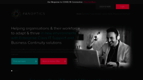What Panoptics.com website looked like in 2020 (4 years ago)