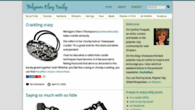 What Polymerclaydaily.com website looked like in 2020 (4 years ago)