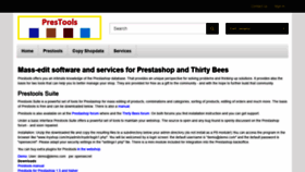 What Prestools.com website looked like in 2020 (4 years ago)
