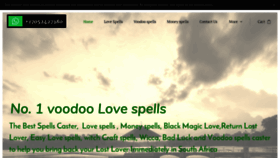 What Powerfulvoodoomagicspells.com website looked like in 2020 (4 years ago)