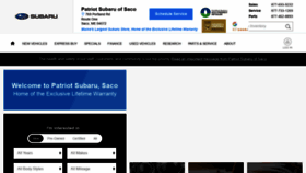 What Patriotsubaru.com website looked like in 2020 (4 years ago)