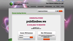 What Pubfilmfree.ws website looked like in 2020 (4 years ago)