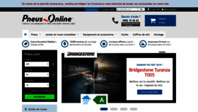 What Pneus-online.fr website looked like in 2020 (3 years ago)