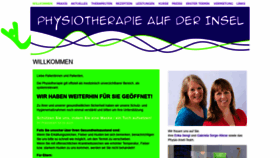 What Physiotherapieaufderinsel.de website looked like in 2020 (5 years ago)