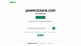 What Poweroctane.com website looked like in 2020 (4 years ago)