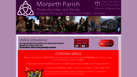 What Parishofmorpeth.org.uk website looked like in 2020 (4 years ago)