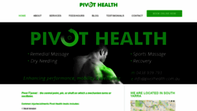 What Pivothealth.com.au website looked like in 2020 (3 years ago)