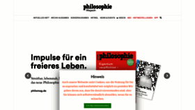 What Philomag.de website looked like in 2020 (3 years ago)