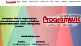What Programusic.com.mx website looked like in 2020 (4 years ago)