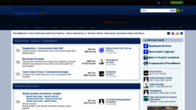 What Pescanetwork.it website looked like in 2020 (4 years ago)