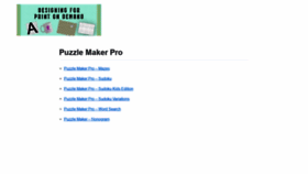 What Puzzlemakerpro.com website looked like in 2020 (4 years ago)
