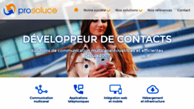 What Prosoluce.fr website looked like in 2020 (3 years ago)