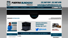 What Puertasblindadasmexico.com website looked like in 2020 (4 years ago)