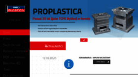 What Proplastica.pl website looked like in 2020 (3 years ago)