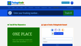 What Packagetrackr.com website looked like in 2020 (4 years ago)