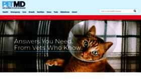 What Petmd.com website looked like in 2020 (4 years ago)