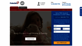 What Protection1.com website looked like in 2020 (4 years ago)