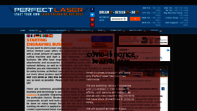 What Perfectlaser.co.za website looked like in 2020 (4 years ago)