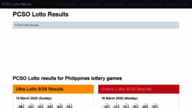 What Pinoylotto.ph website looked like in 2020 (3 years ago)