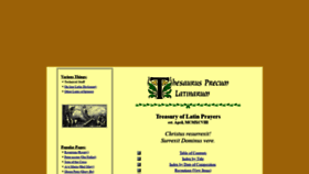 What Preces-latinae.org website looked like in 2020 (3 years ago)