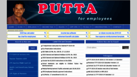 What Putta.in website looked like in 2020 (4 years ago)