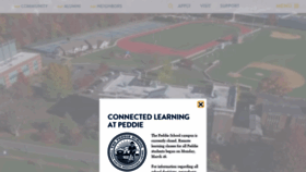 What Peddie.org website looked like in 2020 (3 years ago)