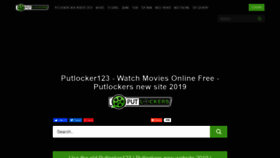 What Putlocker123.video website looked like in 2020 (4 years ago)