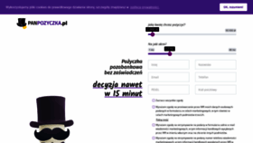 What Panpozyczka.pl website looked like in 2020 (4 years ago)