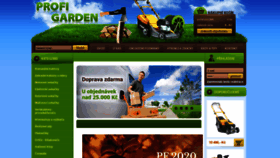 What Profigarden.cz website looked like in 2020 (3 years ago)