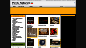 What Plovdiv-restaurants.com website looked like in 2020 (4 years ago)