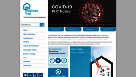 What Passivhaustrust.org.uk website looked like in 2020 (6 years ago)