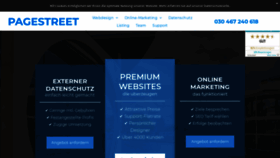 What Pagestreet.de website looked like in 2020 (3 years ago)