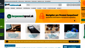 What Profivzdelavanie.sk website looked like in 2020 (4 years ago)