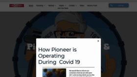 What Pioneerplumbing.com website looked like in 2020 (4 years ago)