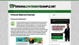What Personalstatementexample.net website looked like in 2020 (3 years ago)