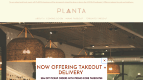 What Plantarestaurants.com website looked like in 2020 (4 years ago)