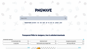 What Pngwave.com website looked like in 2020 (3 years ago)
