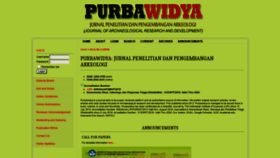 What Purbawidya.kemdikbud.go.id website looked like in 2020 (3 years ago)