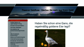 What Passivergeldfluss.de website looked like in 2020 (4 years ago)