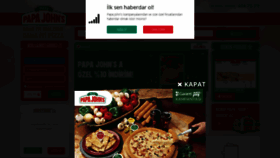 What Papajohns.com.tr website looked like in 2020 (4 years ago)