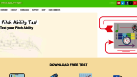What Pitch-ability-test.com website looked like in 2020 (5 years ago)