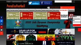 What Paradisefootball.co website looked like in 2020 (3 years ago)
