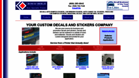 What Promotedecals.com website looked like in 2020 (3 years ago)