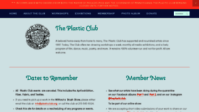 What Plasticclub.org website looked like in 2020 (3 years ago)