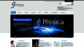 What Physicaenergetics.com website looked like in 2020 (4 years ago)