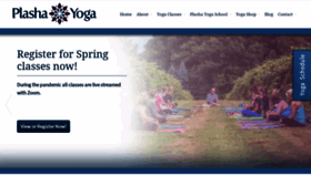 What Plashayoga.com website looked like in 2020 (4 years ago)