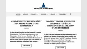 What Portail-economie.com website looked like in 2020 (4 years ago)