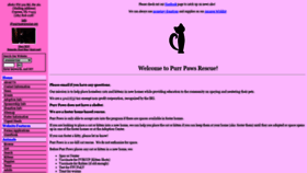 What Purrpawsrescue.org website looked like in 2020 (3 years ago)