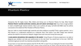 What Phantomplastics.com website looked like in 2020 (4 years ago)