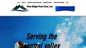 What Pineridgepoolcareinc.com website looked like in 2020 (5 years ago)